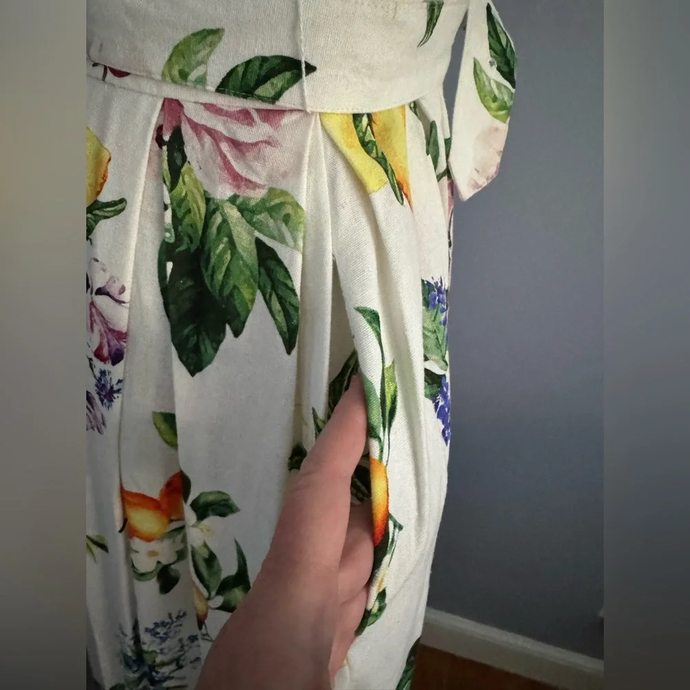 Calypso St. Barth Floral Diane Midi Dress - Picture 4 of 8